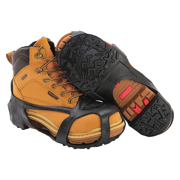 Due North Heavy Duty Traction Aid, Ice Traction Device, Rubber, Tungsten Carbide Spikes, Unisex, Size XL - V3550570-XL