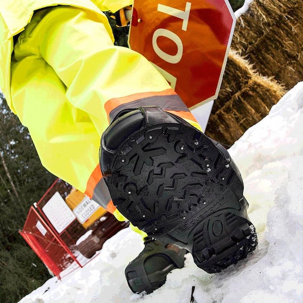 Due North Heavy Duty Traction Aid, Ice Traction Device, Rubber, Tungsten Carbide Spikes, Unisex, Size XL - V3550570-XL