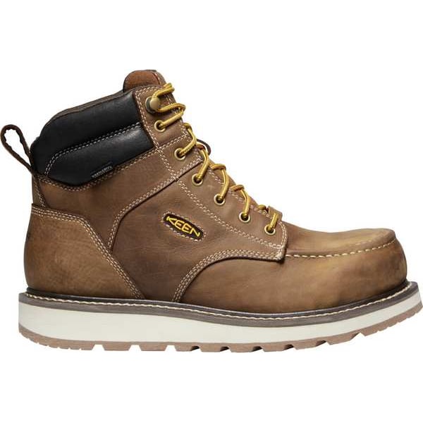 Keen Men's 6 in Carbon Fiber Toe 6-Inch Work Boot, Brown, 10, D, 1023222 - 1023222