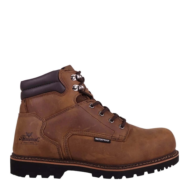 Thorogood Shoes Men's 6 in Composite Toe 6-Inch Work Boot, Brown, 9, M, 804-3236 - 804-3236 9M