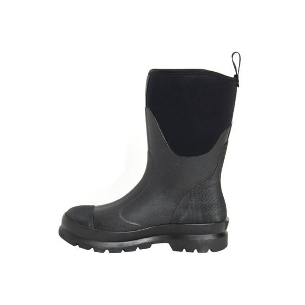 Muck Boot Co Women's Chore Classic Mid Rubber Boot, Plain Toe, 12 in Height, Black, 7 - WCHM-000-BLK-070