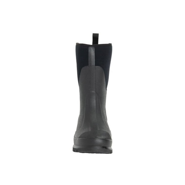 Muck Boot Co Women's Chore Classic Mid Rubber Boot, Plain Toe, 12 in Height, Black, 7 - WCHM-000-BLK-070