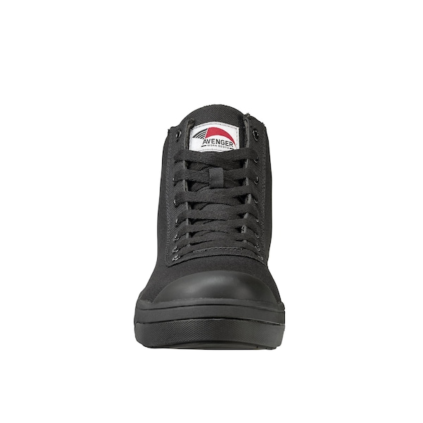 Avenger Safety Footwear Women Aluminum Toe BLADE 8 EYE AT, WOMENS PR, Black, Black, 8.5, Wide - A353-8.5W