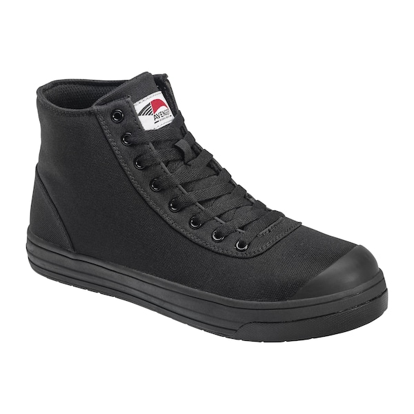 Avenger Safety Footwear Women Aluminum Toe BLADE 8 EYE AT, WOMENS PR, Black, Black, 8.5, Wide - A353-8.5W