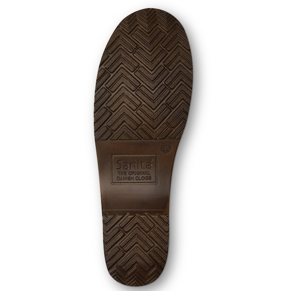 Sanita ERROLL Women's Distressed Leather Closed Back Clog in Cognac, Size 7.5-8, PR - 473506-015-39