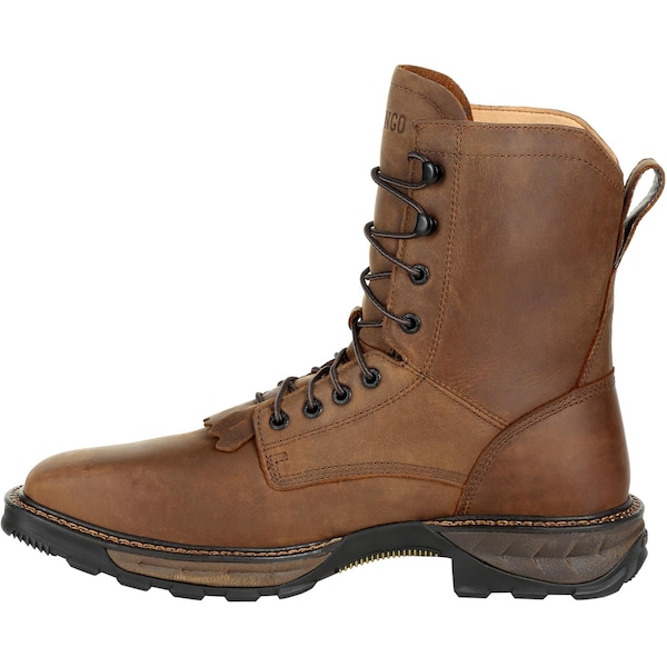 Durango Men's Waterproof Lacer Work Boot, 8 M, Steel Toe, 8 in H, Russet, DDB0267 - DDB0267