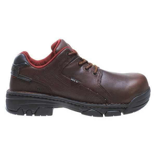 Wolverine Men's Oxford Shoe, Composite Toe, Leather Upper, Rubber Outsole, Lace Up, Brown, 7 1/2 EW - W02372