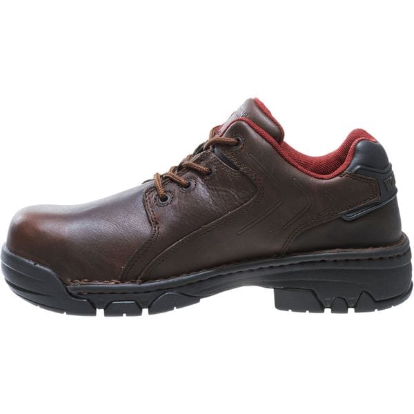 Wolverine Men's Oxford Shoe, Composite Toe, Leather Upper, Rubber Outsole, Lace Up, Brown, 7 1/2 EW - W02372