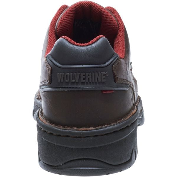 Wolverine Men's Oxford Shoe, Composite Toe, Leather Upper, Rubber Outsole, Lace Up, Brown, 7 1/2 EW - W02372