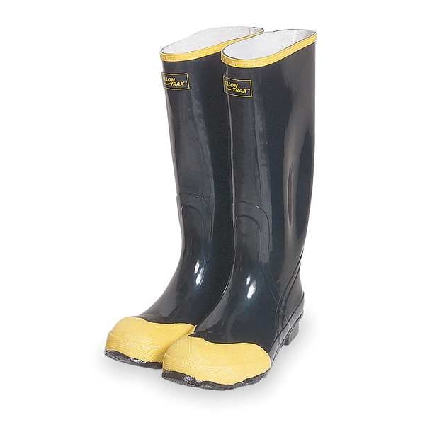 Zoro Select Men's 16" Height, Tall Rubber Boots, Steel Toe, Black, 10 (Formerly Talon Trax) - 4T282
