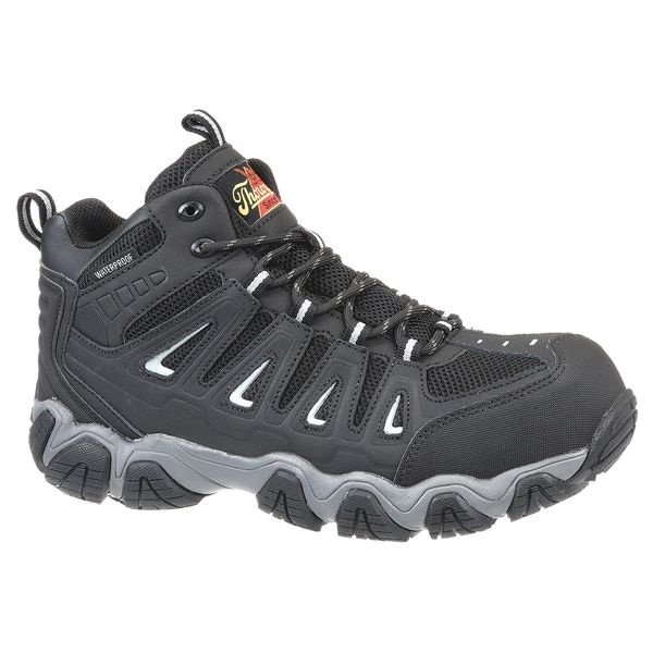 Thorogood Shoes Crosstrex, Unisex 4 in Composite Toe Hiker Boot, Black, 13, W, 804-6292 - 804-6292130W