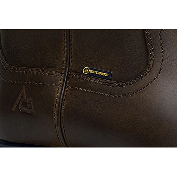 Shoes For Crews Waggoner, Men's 12 Medium, Leather, Brown - 62402