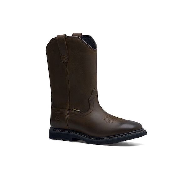 Shoes For Crews Waggoner, Men's 12 Medium, Leather, Brown - 62402
