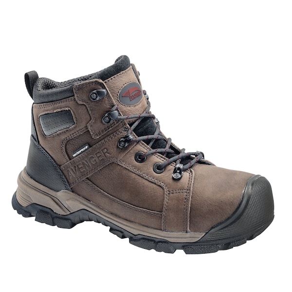 Avenger Safety Footwear Men Aluminum Toe RIPSAW AT, MENS PR, Brown, 8.5, Medium - A7336-8.5M