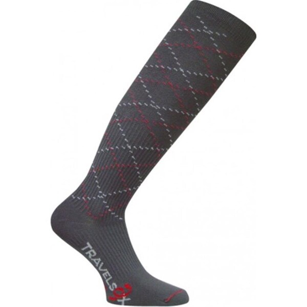 Travelsox TS 5000 Patented Graduated Compression OTC Socks 10-18 Mmhg- Grey - Medium - TS5000_GR_MD