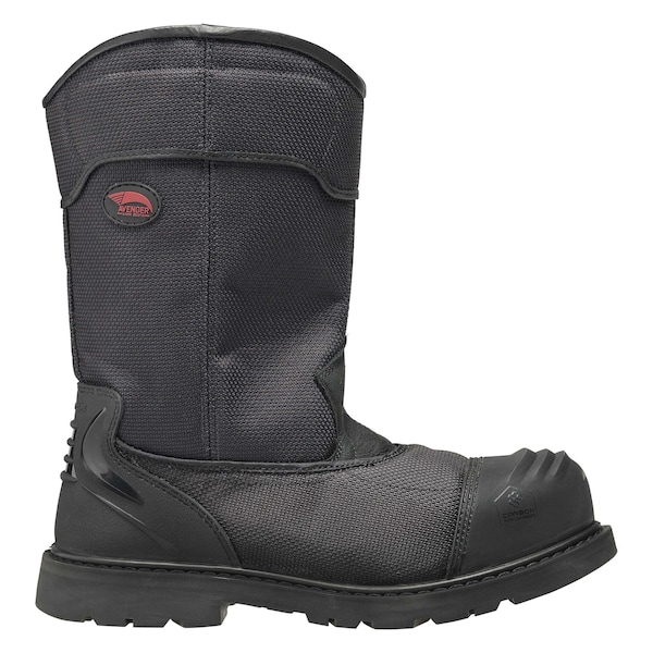 Avenger Safety Footwear Men's Carbon Nano-Fiber Toe Wellington Work Boot, Black, 9.5, Wide, A7800 - A7800-9.5W