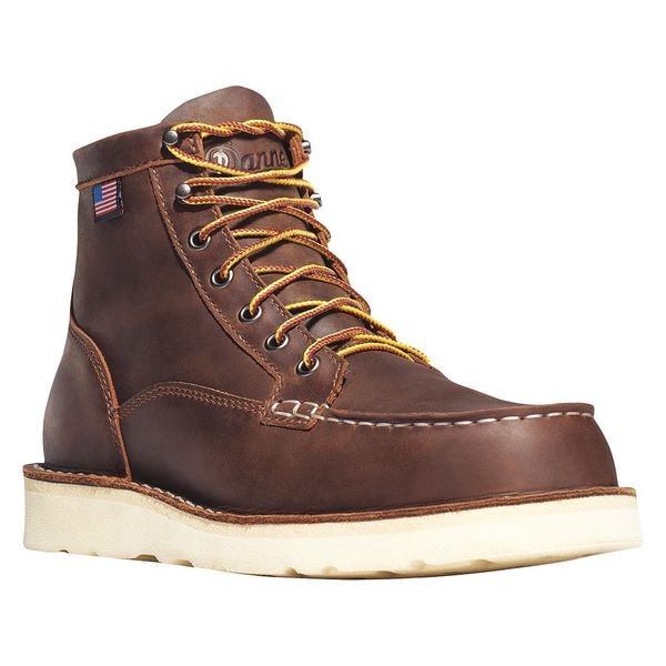 Danner Men's 6-Inch Work Boot, 9 1/2 EE, Steel Toe, 6 in H, Brown, 15564 - 15564