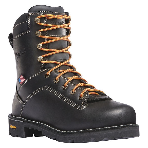 Danner Men's 8 in Alloy Toe 8-Inch Work Boot, Black, 13, EE, 17311 - 17311-13EE