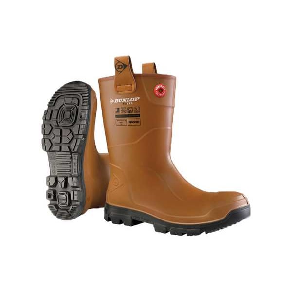 Dunlop Unisex RigPro Purofort, Steel Toe, Black, Men's 9 / Women's 11 - LJ2HR42