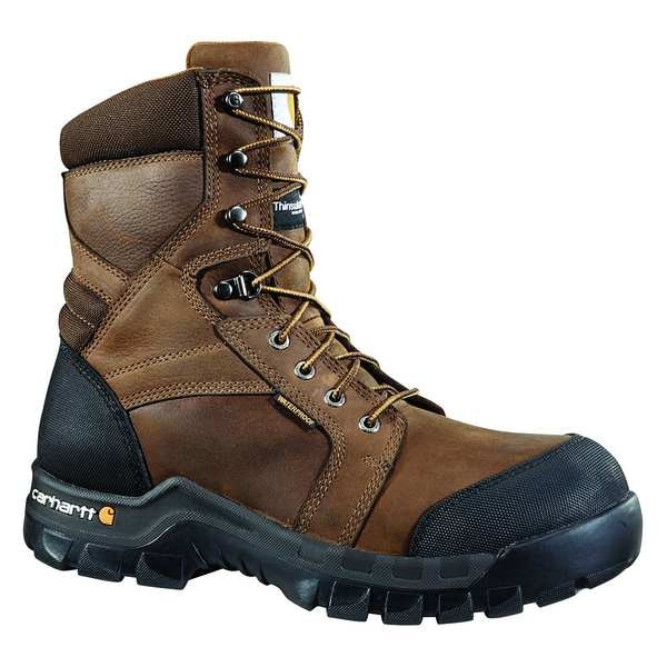 Carhartt CMF8389, Men's 8 in Composite Toe 8-Inch Work Boot, Dark Brown, 10, W, CMF8389 - CMF8389-10W