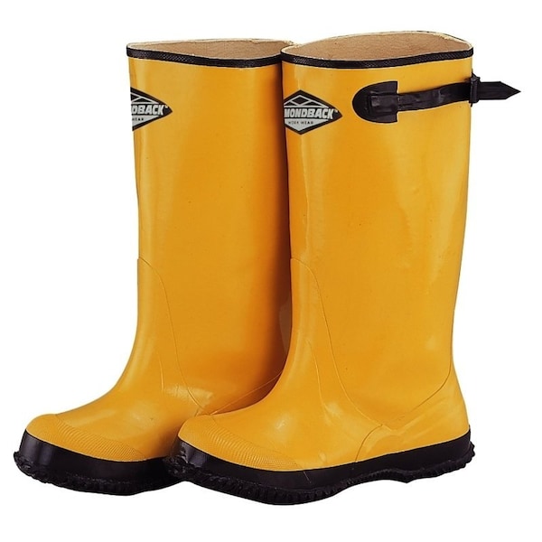Diamondback Over Shoe Boots, 14, Yellow, Rubber Upper, Slip on Boots Closure - RB001-14-C