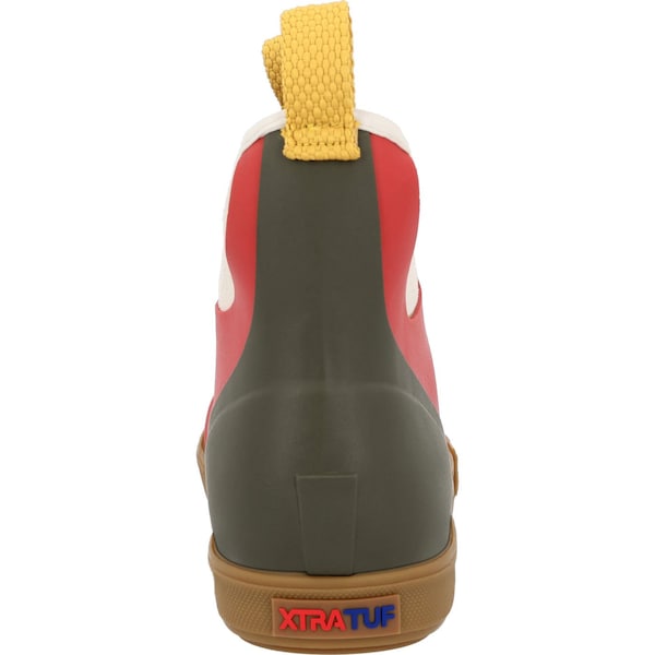 Xtratuf Women's Ankle Deck Boot, 5 M, Leather, 6 in H, Vintage Coral - XWABV401