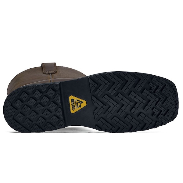 Shoes For Crews Fargo II, Men's 7 Medium, Leather, Brown - 62402