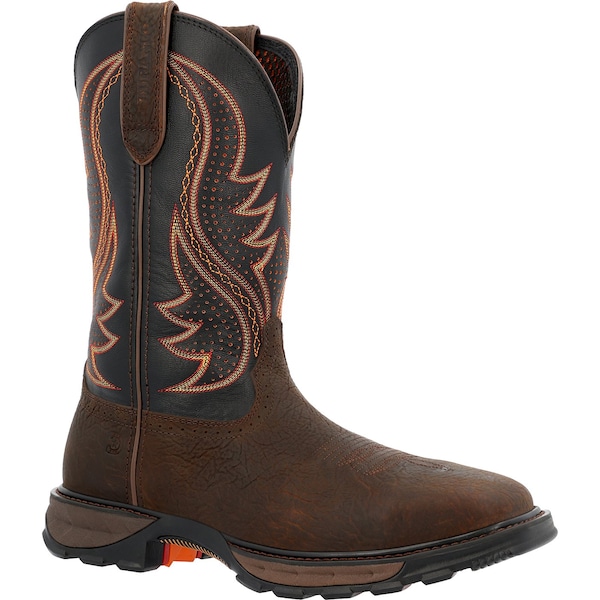 Durango Men's Western Work Boot, 10.5 M, Steel Toe, 11 in H, Tobacco Leaf/Black Eclipse, DDB0478 - DDB0478