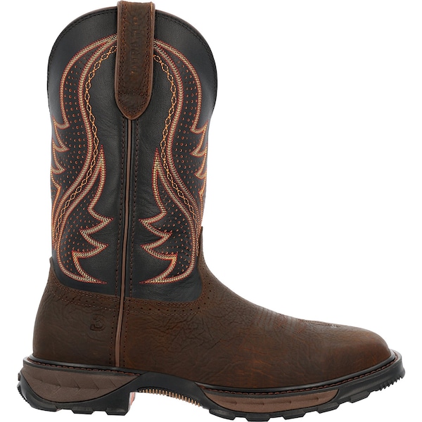 Durango Men's Western Work Boot, 10.5 M, Steel Toe, 11 in H, Tobacco Leaf/Black Eclipse, DDB0478 - DDB0478