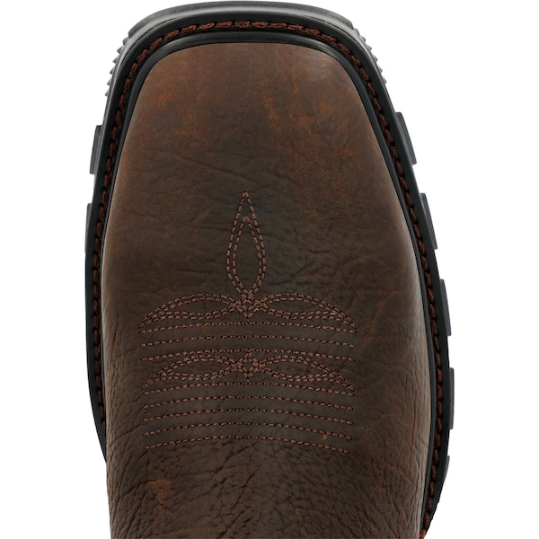 Durango Men's Western Work Boot, 10.5 M, Steel Toe, 11 in H, Tobacco Leaf/Black Eclipse, DDB0478 - DDB0478
