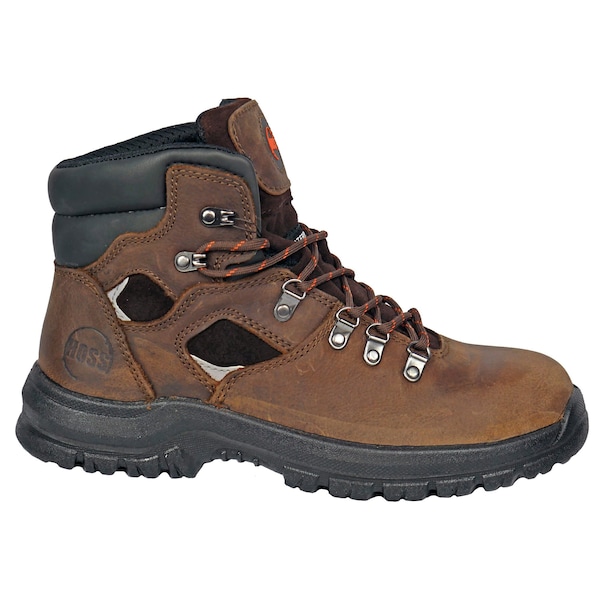 Hoss Boot Co Men's Work Boot, 14 D, Steel Toe, Brown, 60421 - 60421