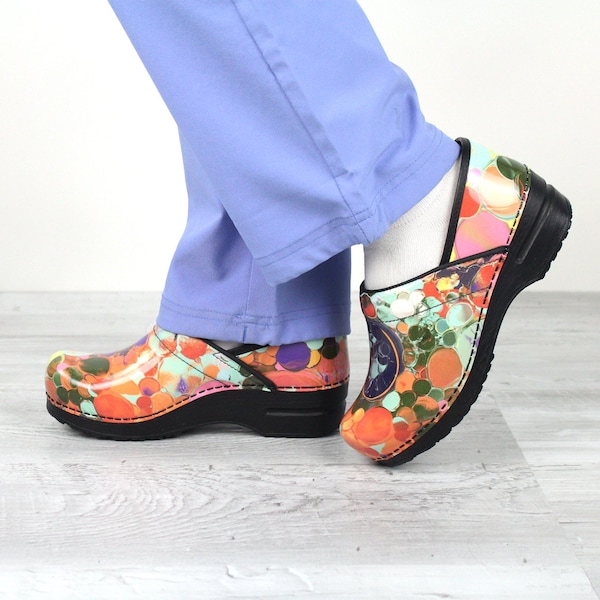 Sanita RESTIN Women's Open Back Clog in Lava Lamp, Size 4.5-5, PR - 478626-090-41