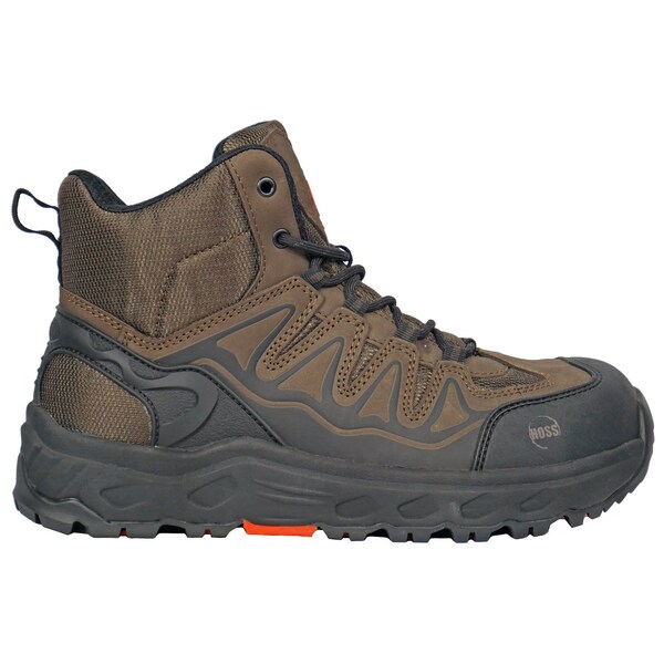 Hoss Boot Co Men's Oblique Aluminum Toe Work Boot, Brown, 10.5, 4E, 50239 - 50239
