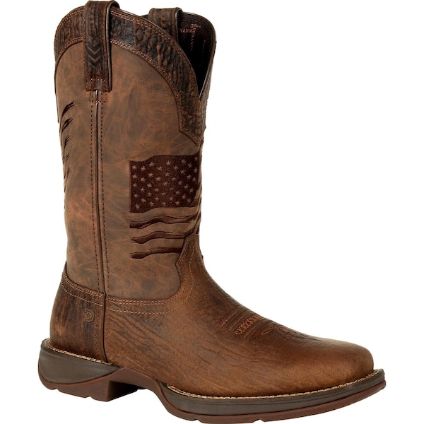 Durango Men's Western Boot, 10 M, Leather, 12 in H, Acorn - DDB0314