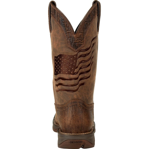 Durango Men's Western Boot, 10 M, Leather, 12 in H, Acorn - DDB0314