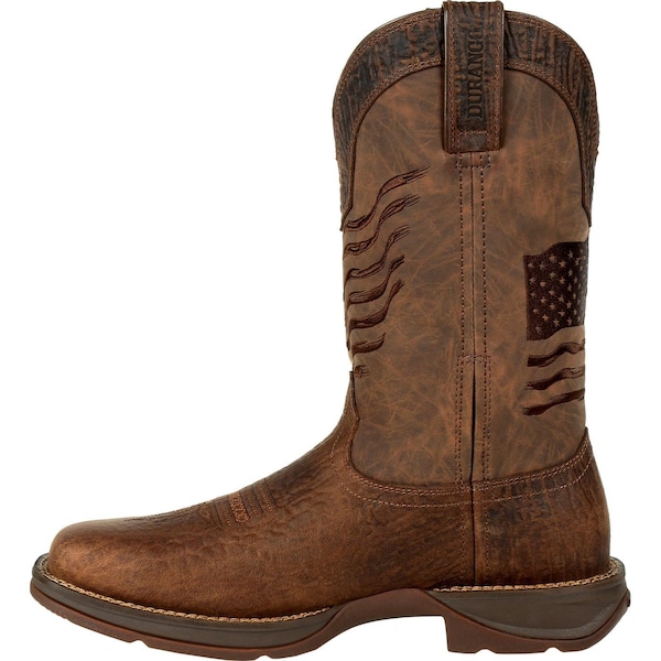 Durango Men's Western Boot, 10 M, Leather, 12 in H, Acorn - DDB0314