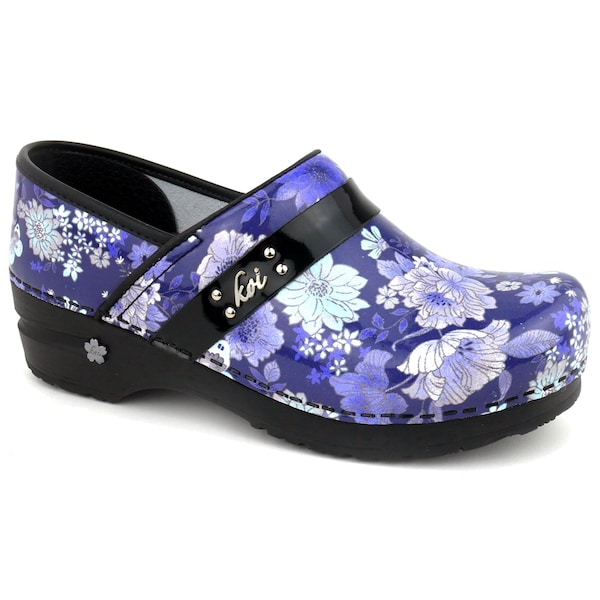 Sanita BUTTERFLY MELODY Women's Closed Back Clog in Flowers and Butterfly Print, Size 7.5-8, PR - 73479906-005-39