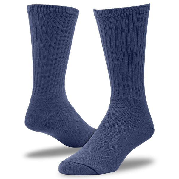 Railroad Sock Men's Crew Work Socks, Size 6-12 M, Navy, 3PK - 6034
