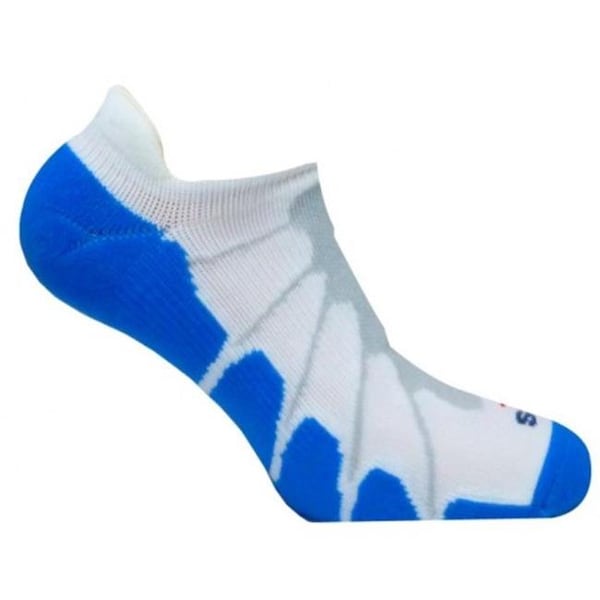 Sox Sox SS 6011 Sport Plantar Fasciitis Arch Support Ghost Compression Socks; White-Royal - Medium - SS6011_W-RL_MD