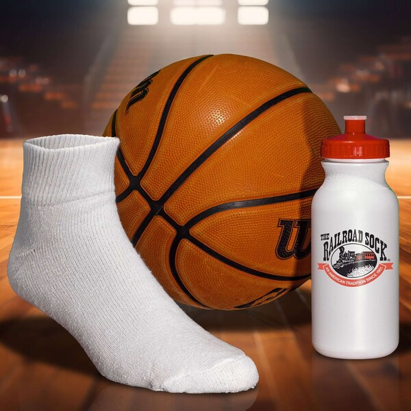 Railroad Sock Men's Quarter Sport Socks, Size 6-12 M, White, 3PK - 1568