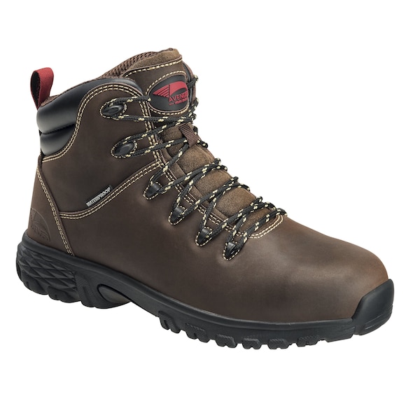 Avenger Safety Footwear Men Aluminum Toe FLIGHT AT, MENS PR, Brown, 13, Medium - A7420-13M