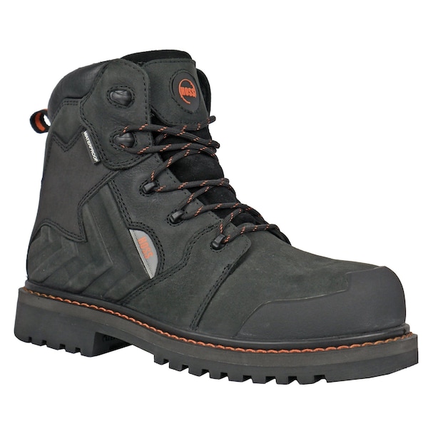 Hoss Boot Co Bronc, Men's 6 in Composite Toe Work Boot, Black, 10, D, 60145 - 60145