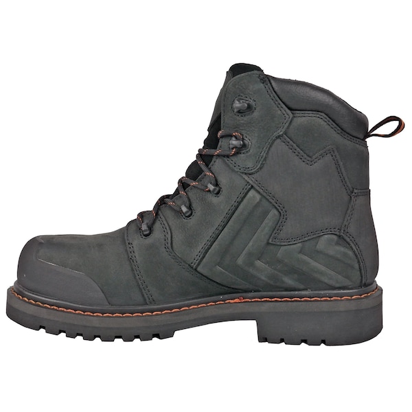 Hoss Boot Co Bronc, Men's 6 in Composite Toe Work Boot, Black, 10, D, 60145 - 60145