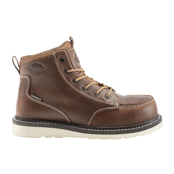 Avenger Safety Footwear Men Carbon Nano-Fiber Toe WEDGE CN PR, MENS PR, Tobacco, 10.5, Wide - A7507-10.5W