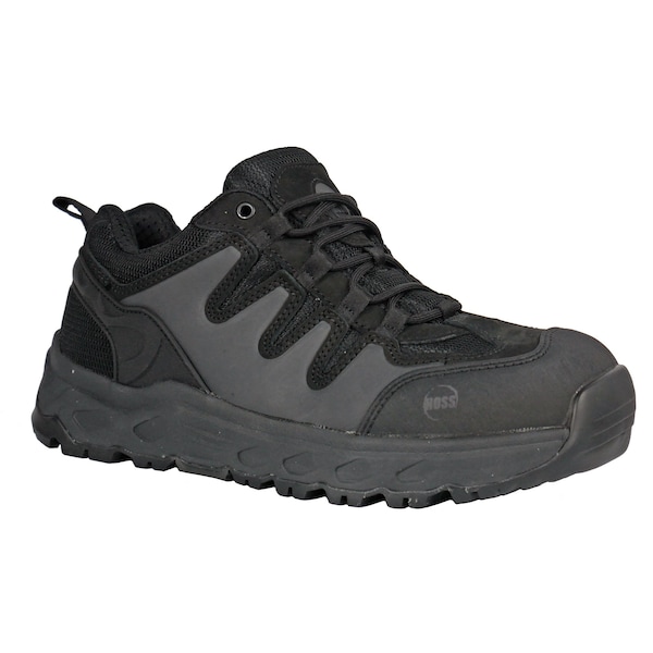 Hoss Boot Co Men's Oblique Aluminum Toe Work Shoe, Black, 10, 4E, 50138 - 50138