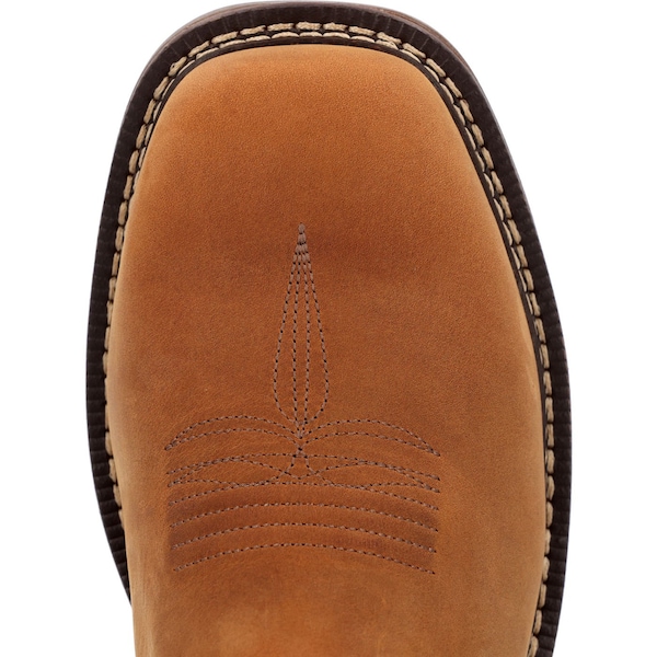 Georgia Boot Men's Waterproof Western Work Boot, 9 M, Steel Toe, 11 in H, Brown, GB00621 - GB00621