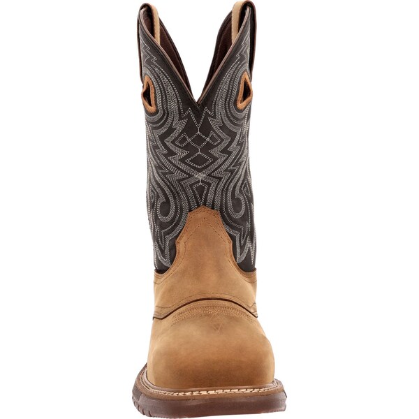 Rocky Original Ride FLX, Men's 11 in Composite Toe Western Work Boot, Brown, 10, W, RKW0391 - RKW0391
