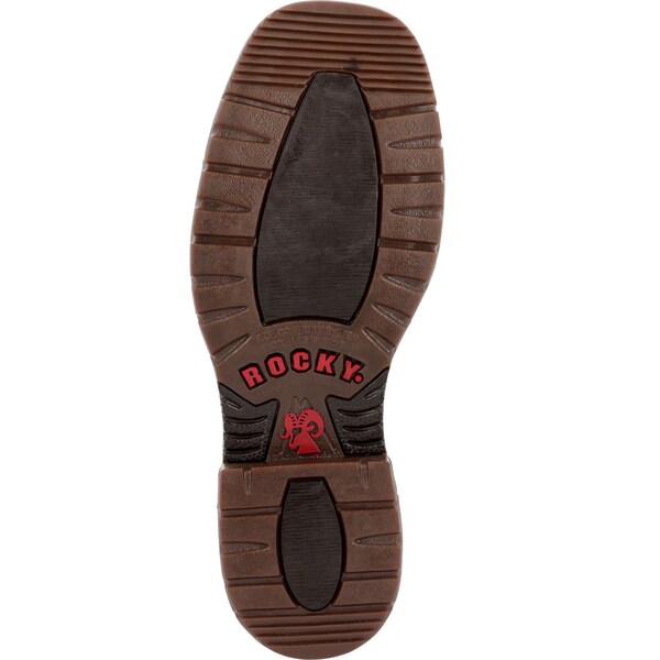 Rocky Original Ride FLX, Men's 11 in Composite Toe Western Work Boot, Brown, 10, W, RKW0391 - RKW0391