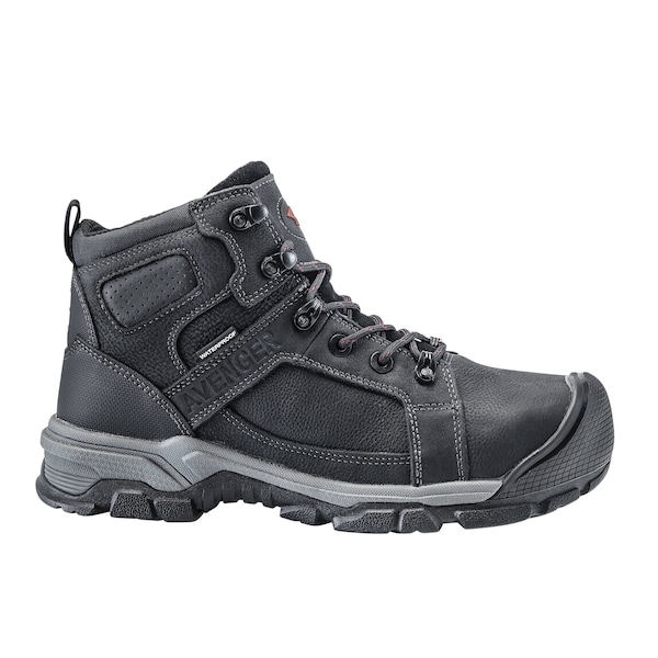 Avenger Safety Footwear Men's Aluminum Toe RIPSAW AT, MENS PR, Black, 9.5, Wide, A7337 - A7337-9.5W