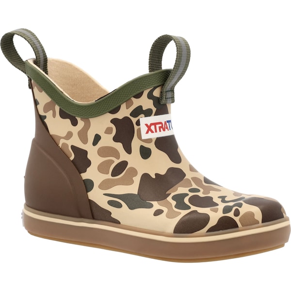 Xtratuf Youth Ankle Boot, Plain Toe Toe, 4 in Height, Duck Camo, 9 - XKABDCMC